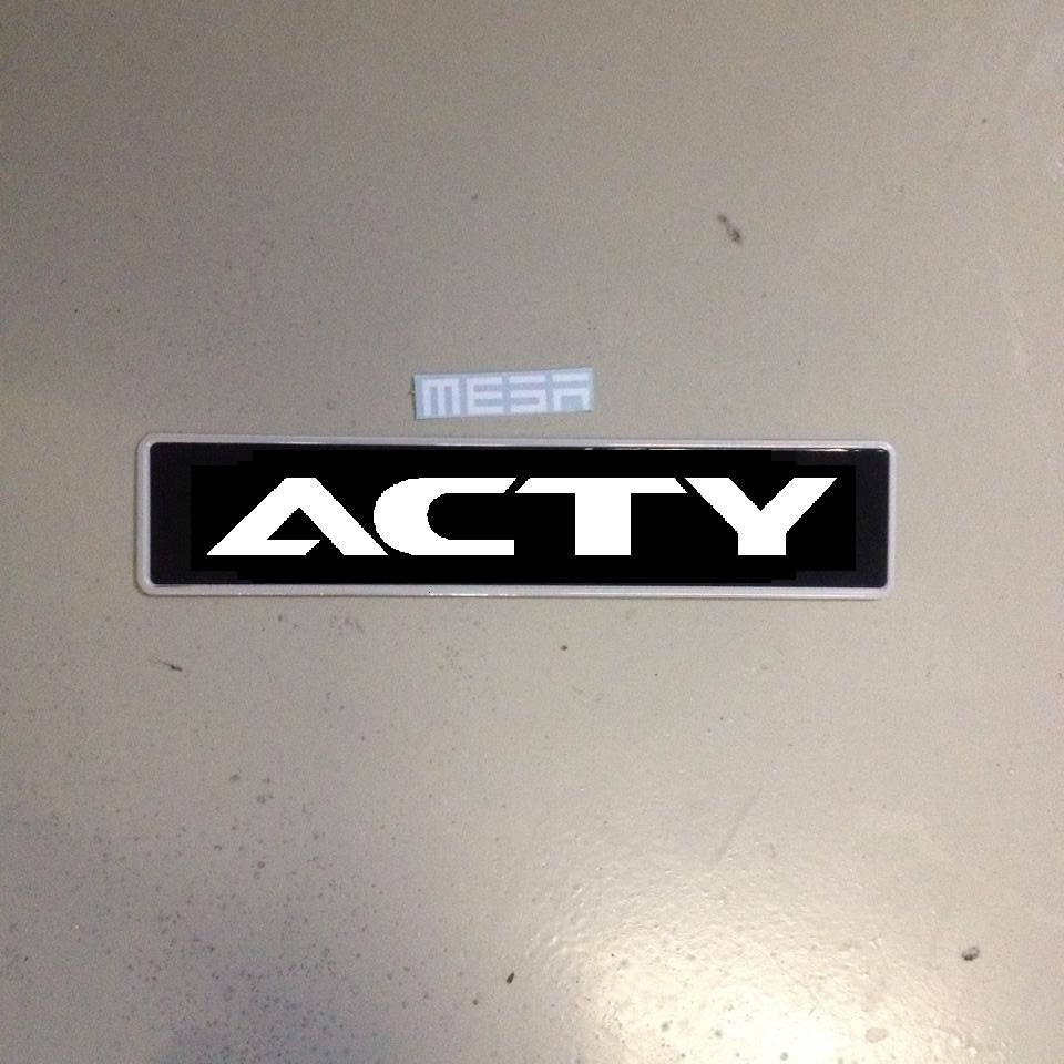 Honda acty edm dealer style license plate