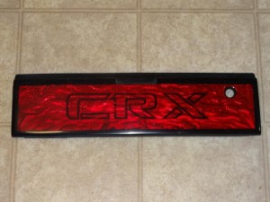 crx red reflective panel